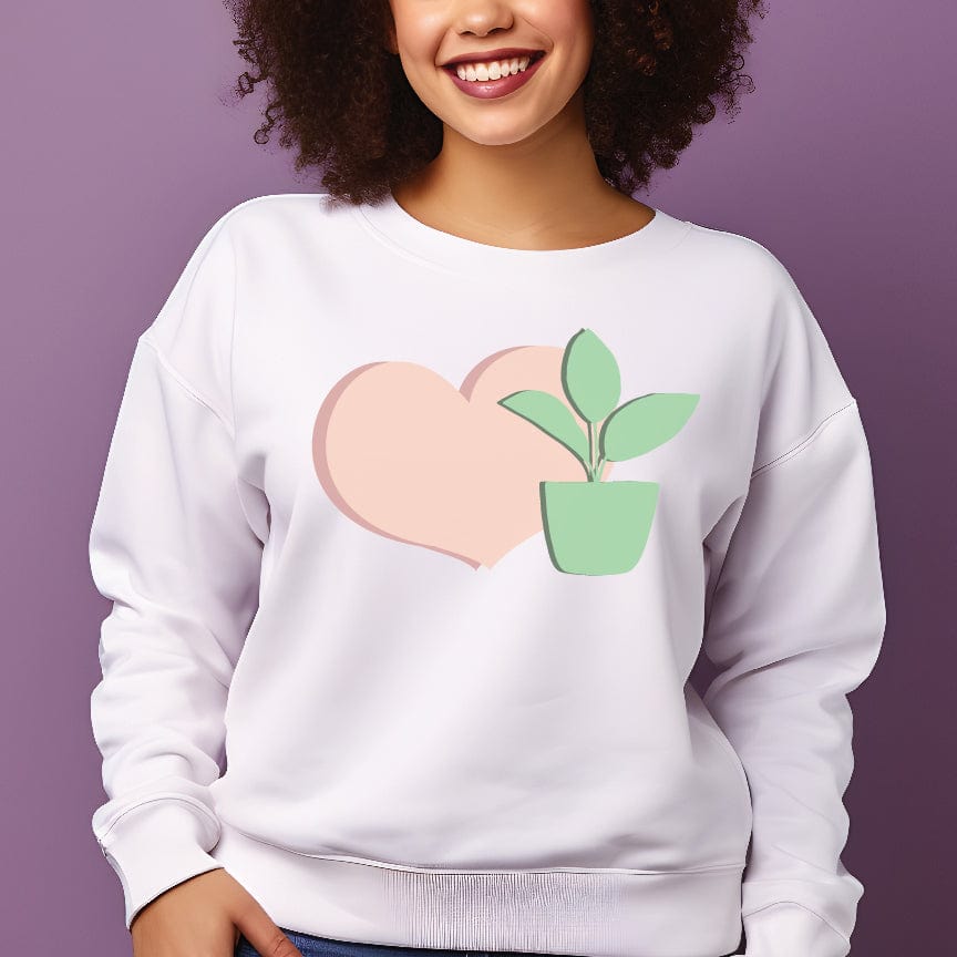 Heart crewneck online sweatshirt