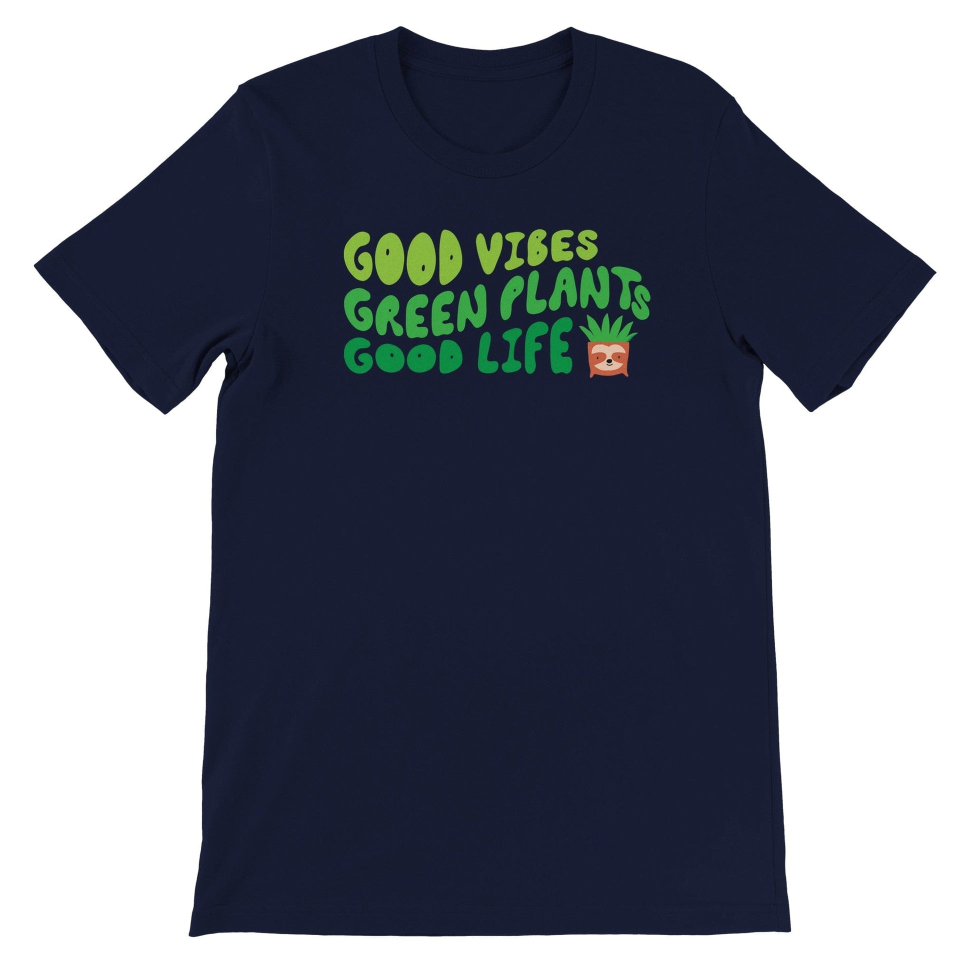 Grow Happy Gifts  Good Vibes 2 T-shirt Navy / S