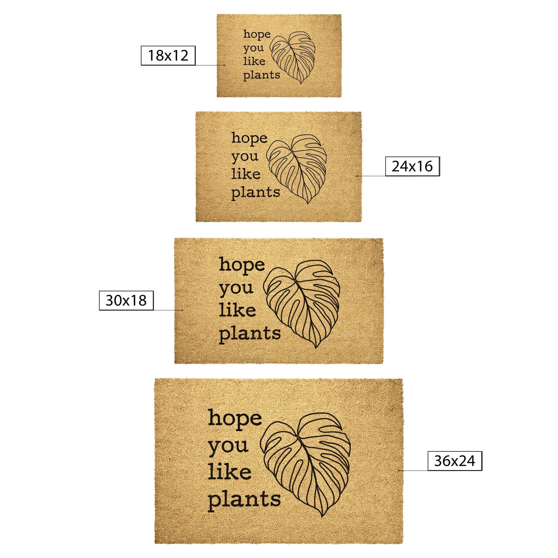 Grow Happy Gifts  Hope You Like Plants Doormat 36x24