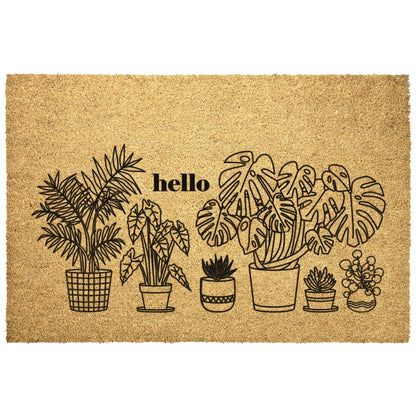 Grow Happy Gifts  Houseplant Hello Doormat 24x16