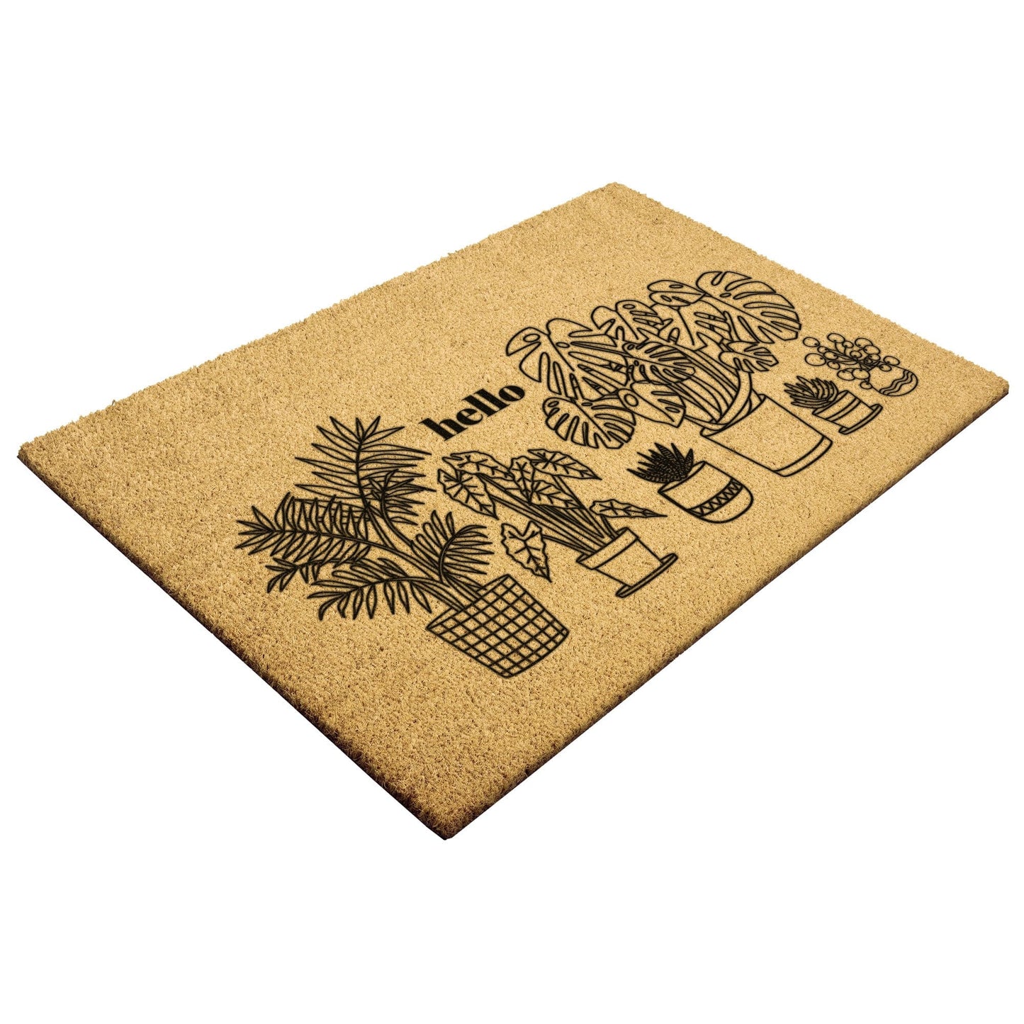 Grow Happy Gifts  Houseplant Hello Doormat