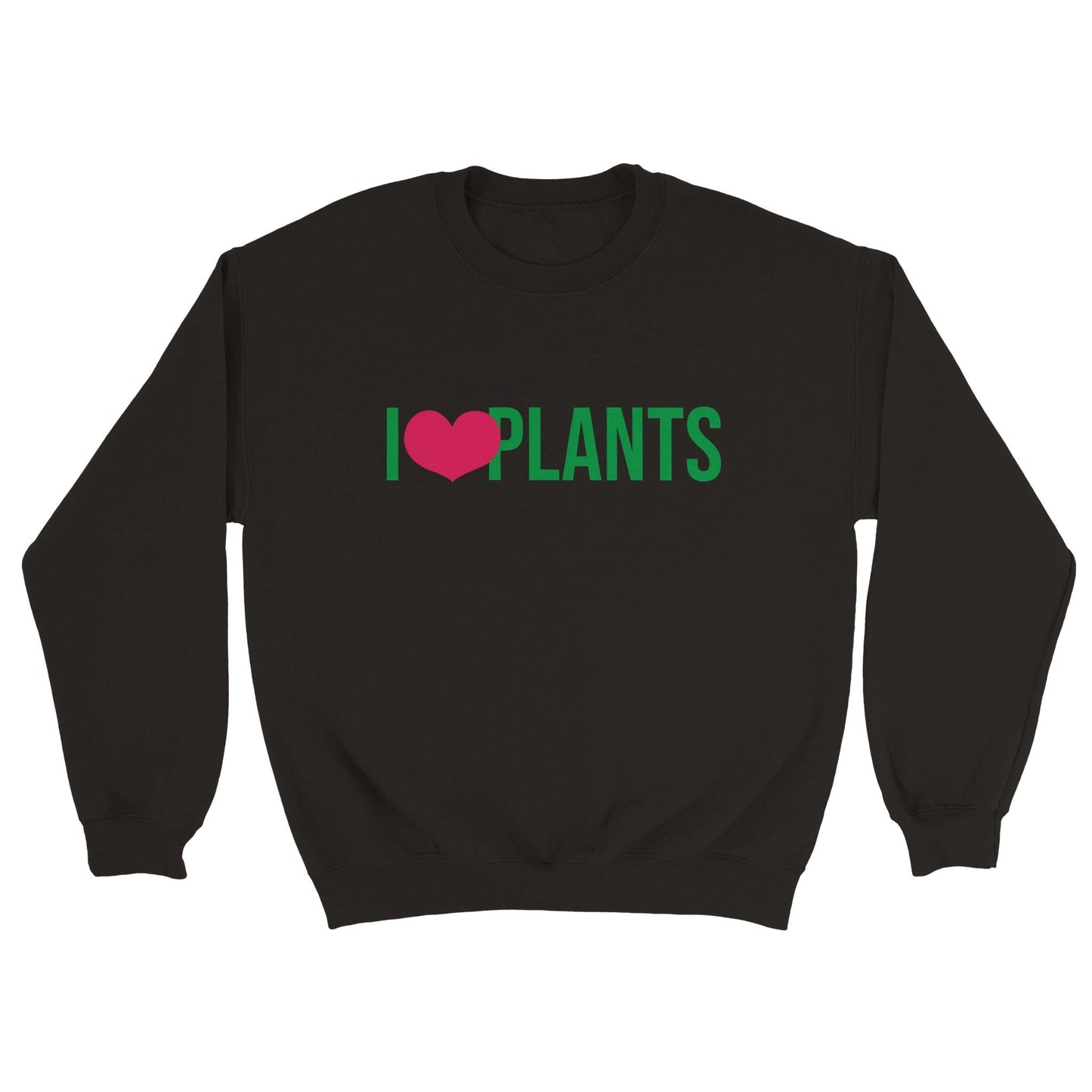 Grow Happy Gifts  I Heart Plants Sweatshirt Black / S
