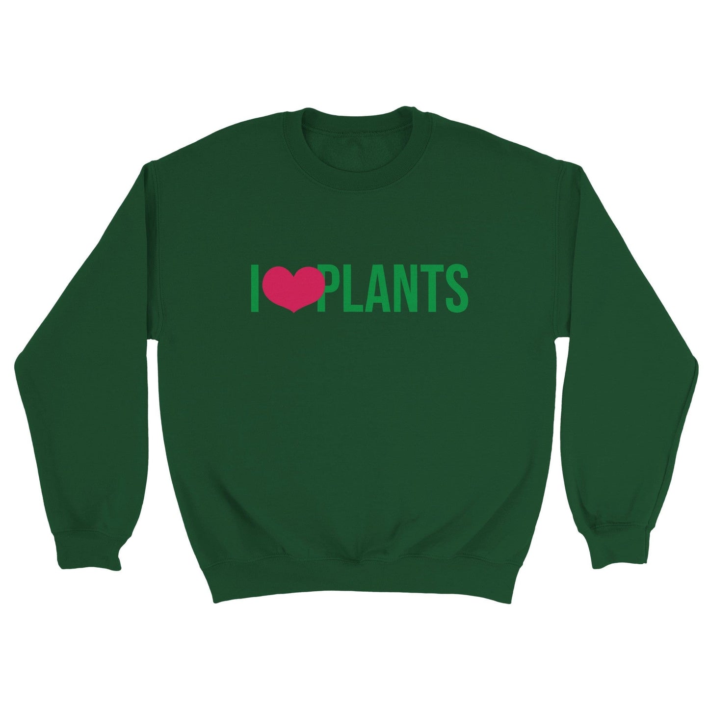 Grow Happy Gifts  I Heart Plants Sweatshirt Forest Green / S
