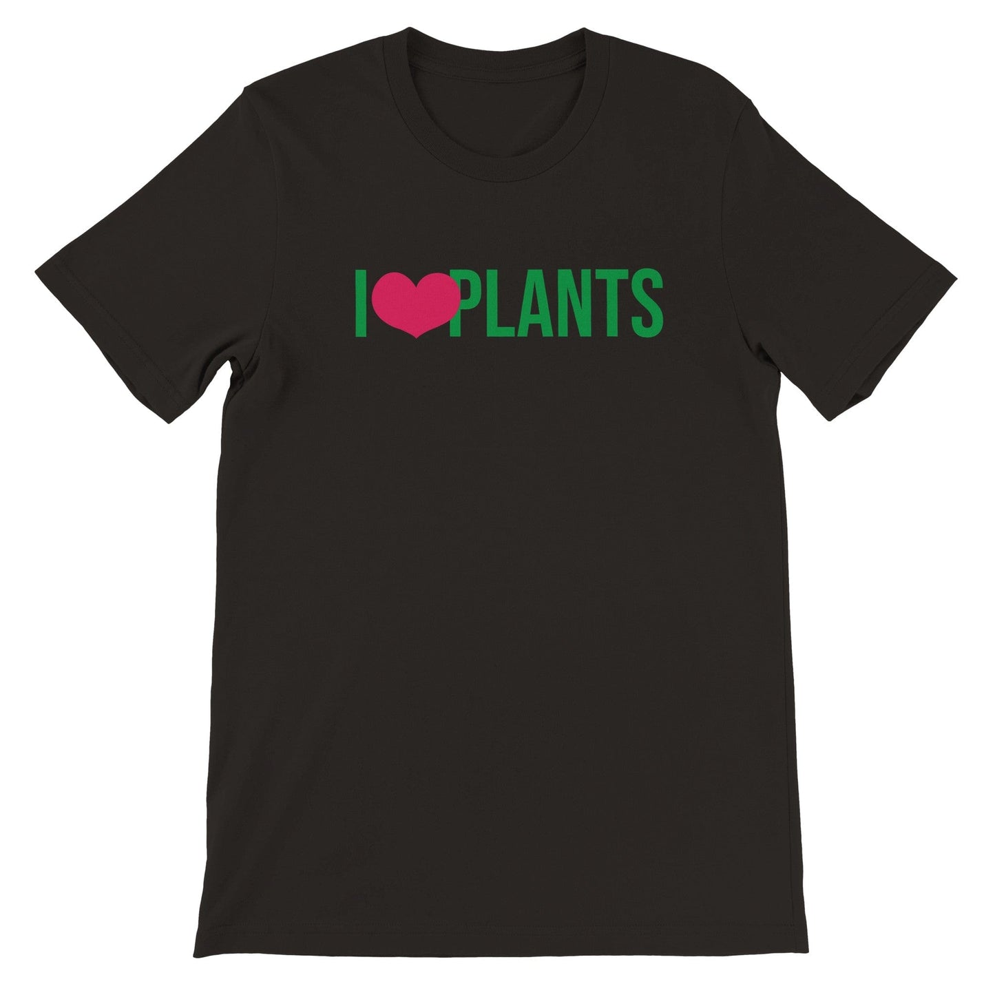 Grow Happy Gifts  I Heart Plants T-shirt Black / S