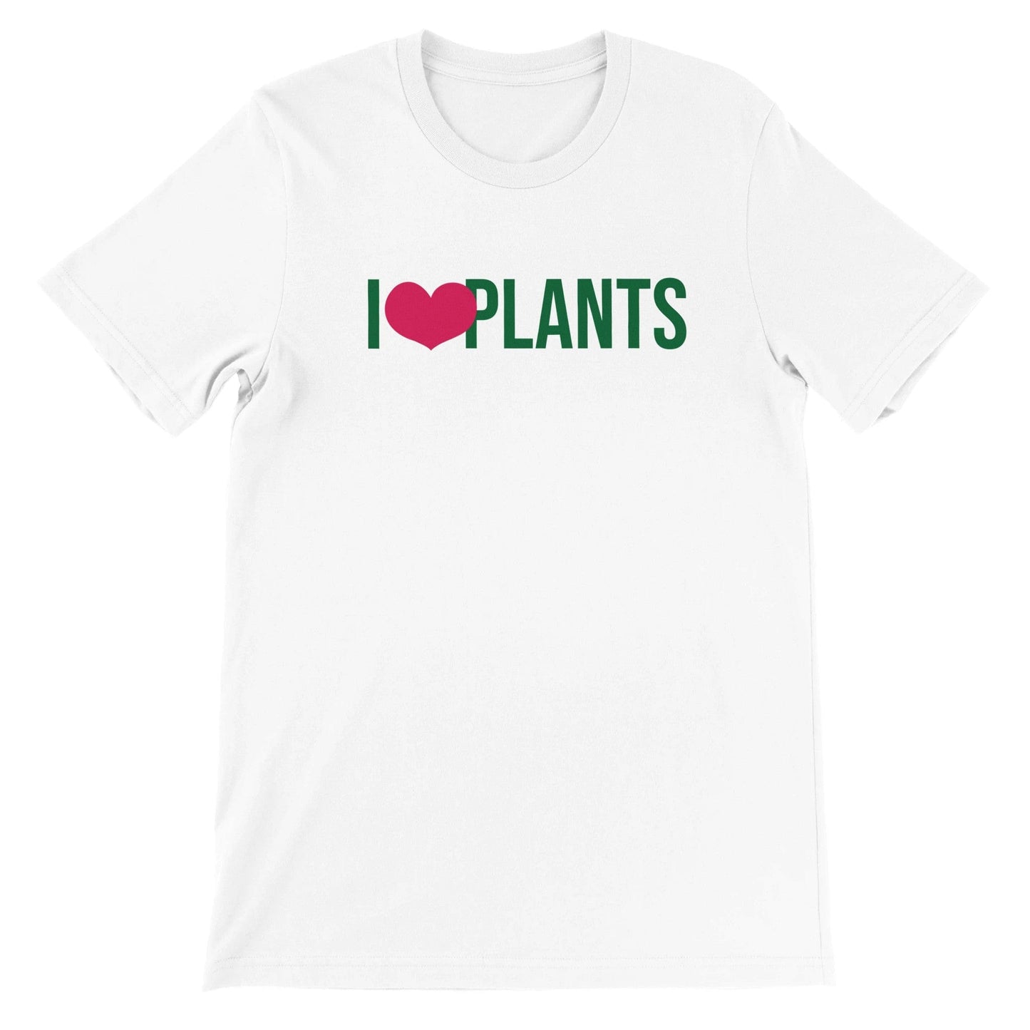 Grow Happy Gifts  I Heart Plants T-shirt White / S