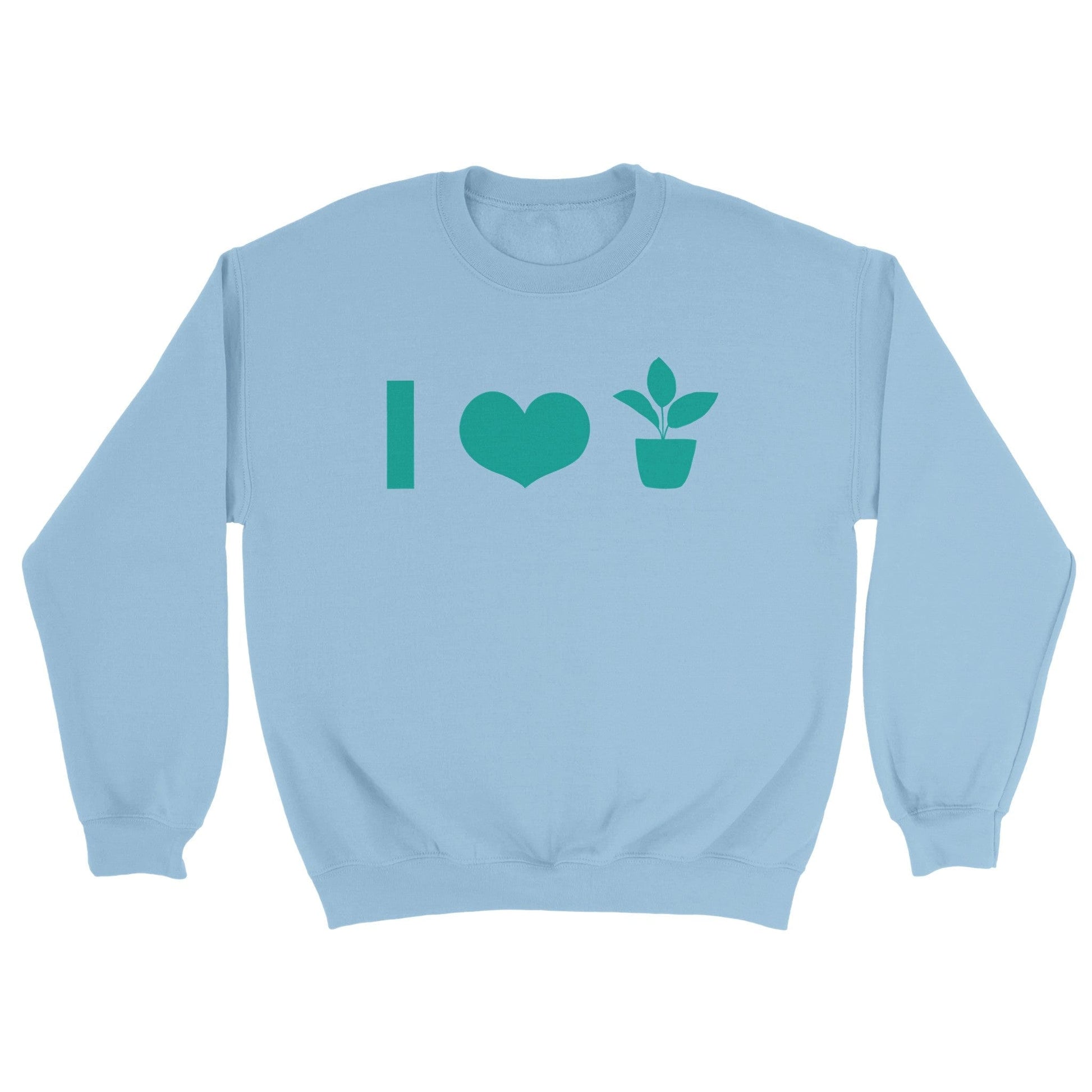 Grow Happy Gifts  Icons Crewneck Sweatshirt Light Blue / S