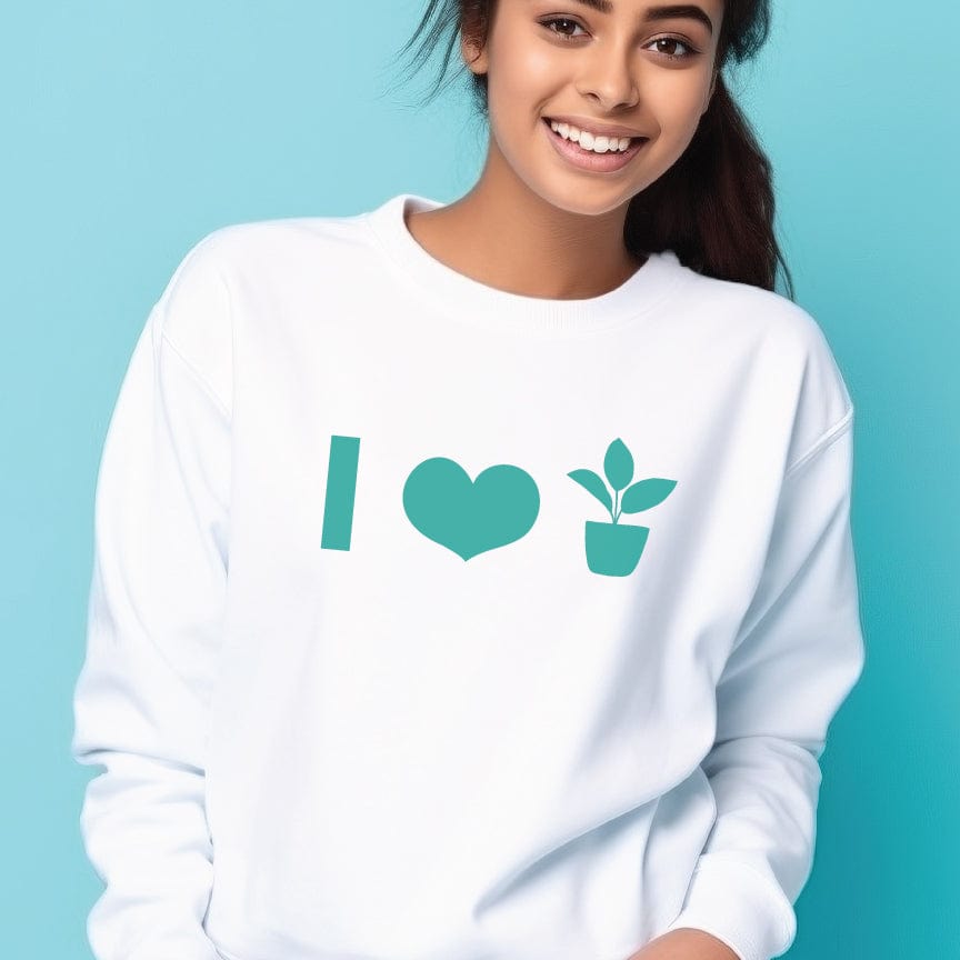 Grow Happy Gifts  Icons Crewneck Sweatshirt White / S