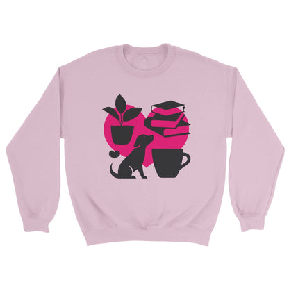 Grow Happy Gifts  Love It! Unisex Crewneck Sweatshirt Light Pink / S