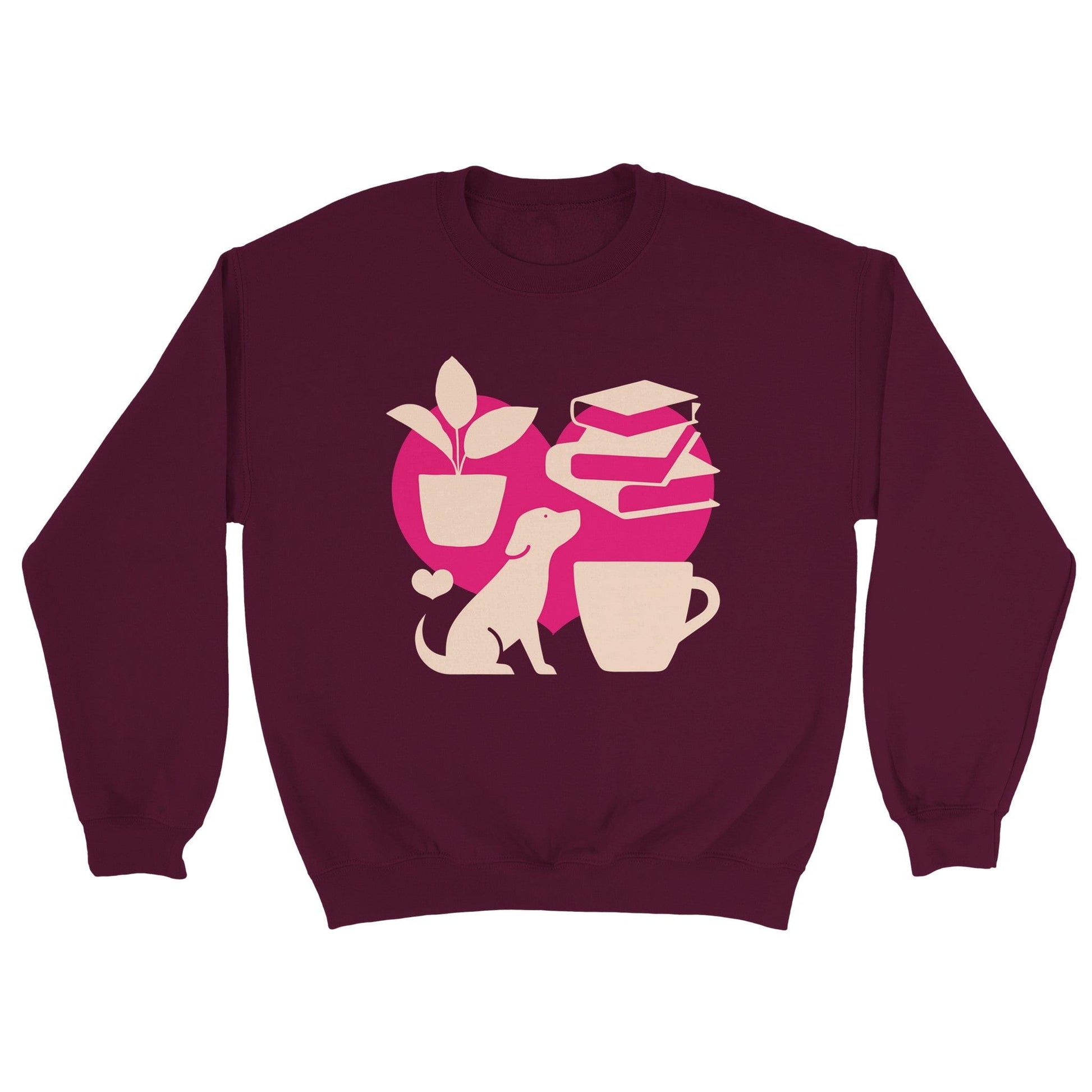 Grow Happy Gifts  Love It! Unisex Crewneck Sweatshirt Maroon / S