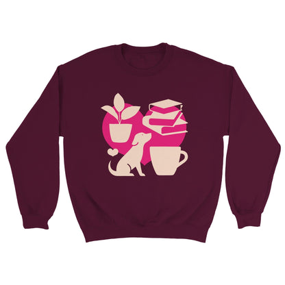 Grow Happy Gifts  Love It! Unisex Crewneck Sweatshirt Maroon / S