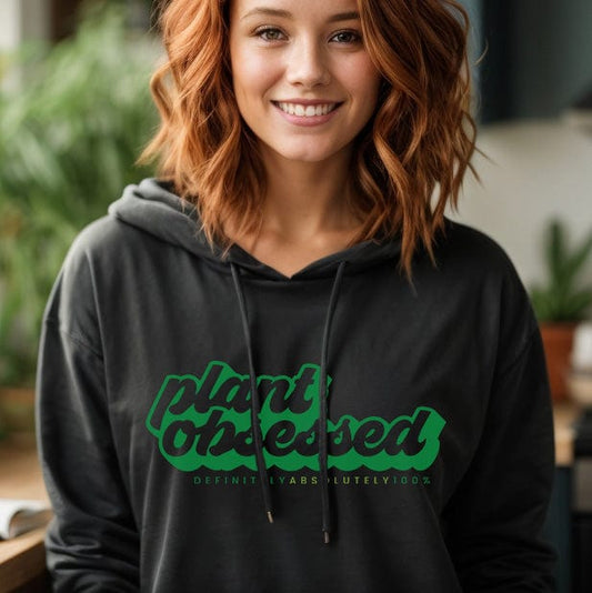 Grow Happy Gifts  Plant Obsessed Hoodie Black / S