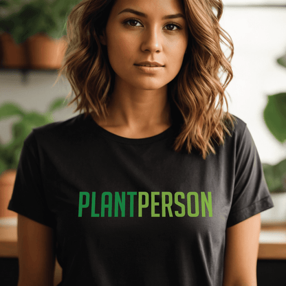 Grow Happy Gifts  Plant Person T-shirt Black / S