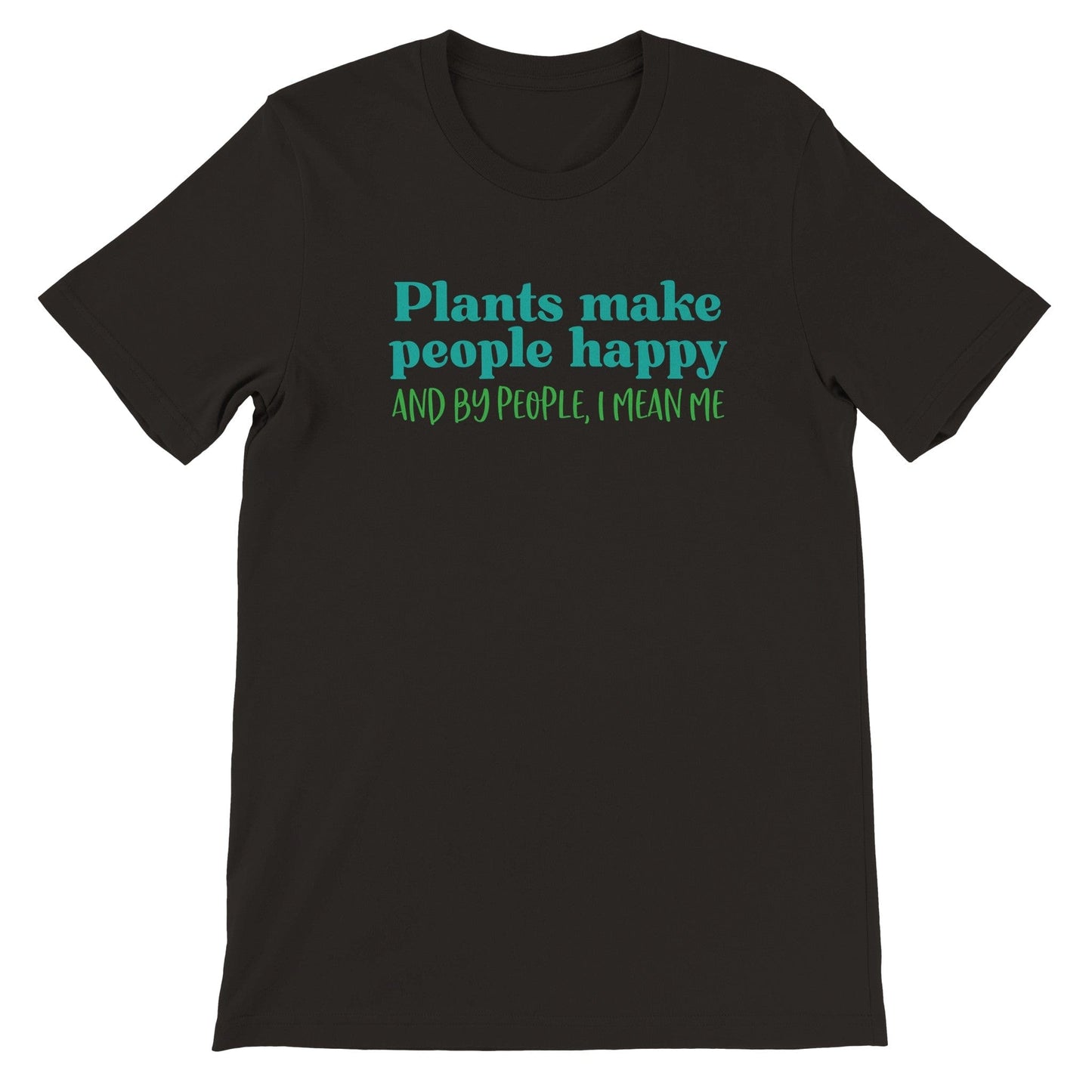 Grow Happy Gifts  Plants Make People Happy T-shirt Black / S