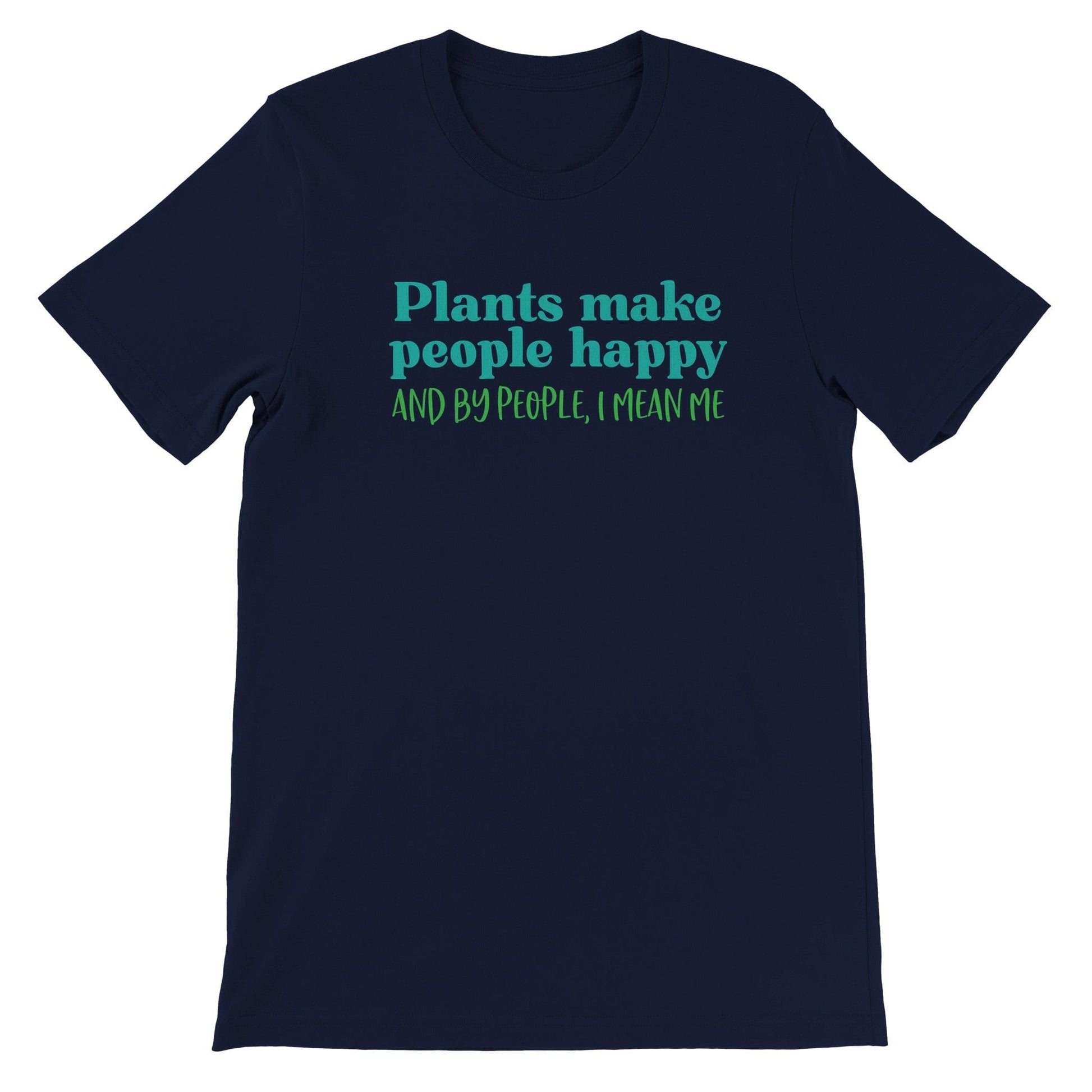 Grow Happy Gifts  Plants Make People Happy T-shirt Navy / S