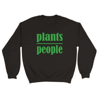 Grow Happy Gifts  Plants Over People Sweatshirt Black / S