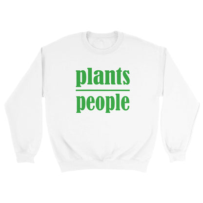 Grow Happy Gifts  Plants Over People Sweatshirt White / S