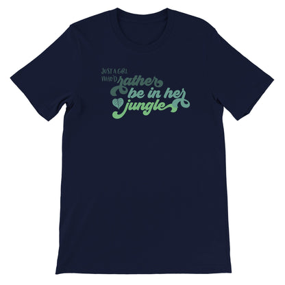 Grow Happy Gifts  Rather be In Her Jungle T-shirt Navy / S