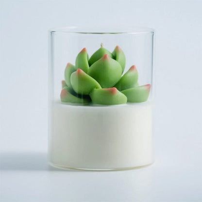 Grow Happy Gifts  Red-Tipped Succulent Soy Candle