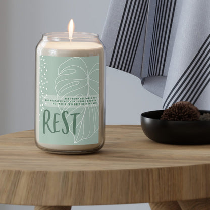 Grow Happy Gifts  "Rest" Scented Candle Sea Breeze / 13.75oz