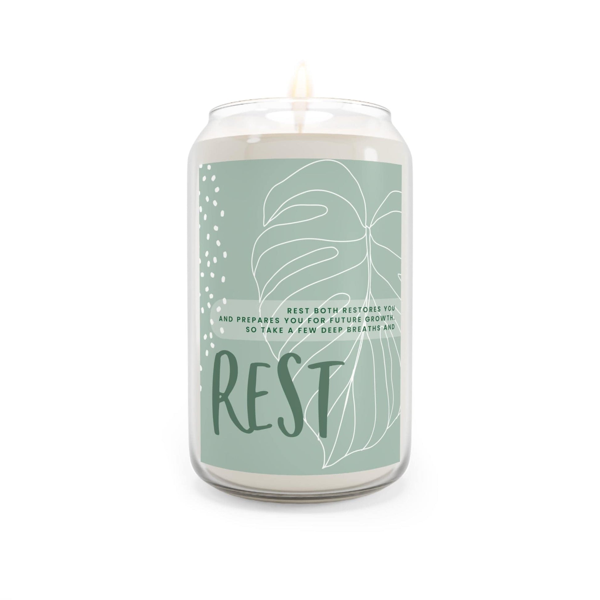 Grow Happy Gifts  "Rest" Scented Candle Sea Breeze / 13.75oz