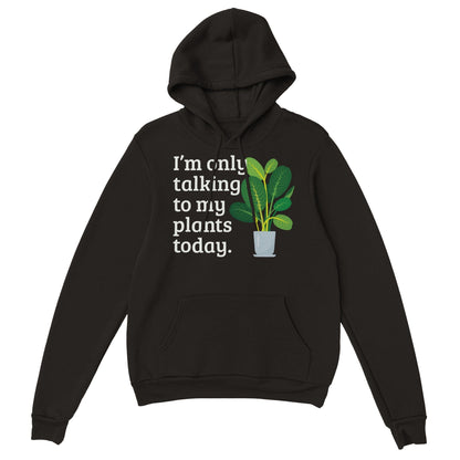 Grow Happy Gifts  Talking to Plants Hoodie Black / S