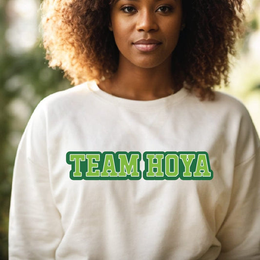 Grow Happy Gifts  Team Hoya Crewneck Sweatshirt White / S