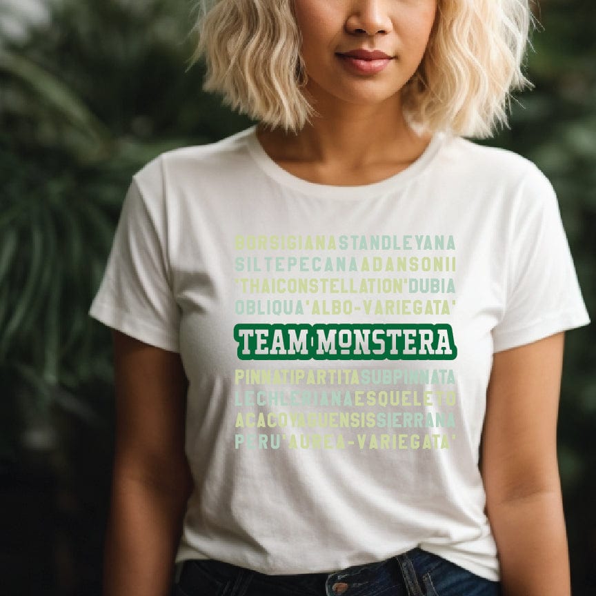 Grow Happy Gifts  Team Monstera T-shirt White / S