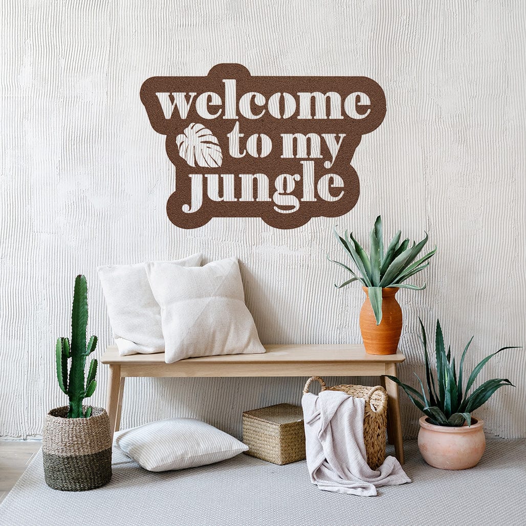 Grow Happy Gifts  Welcome to My Jungle Metal Sign