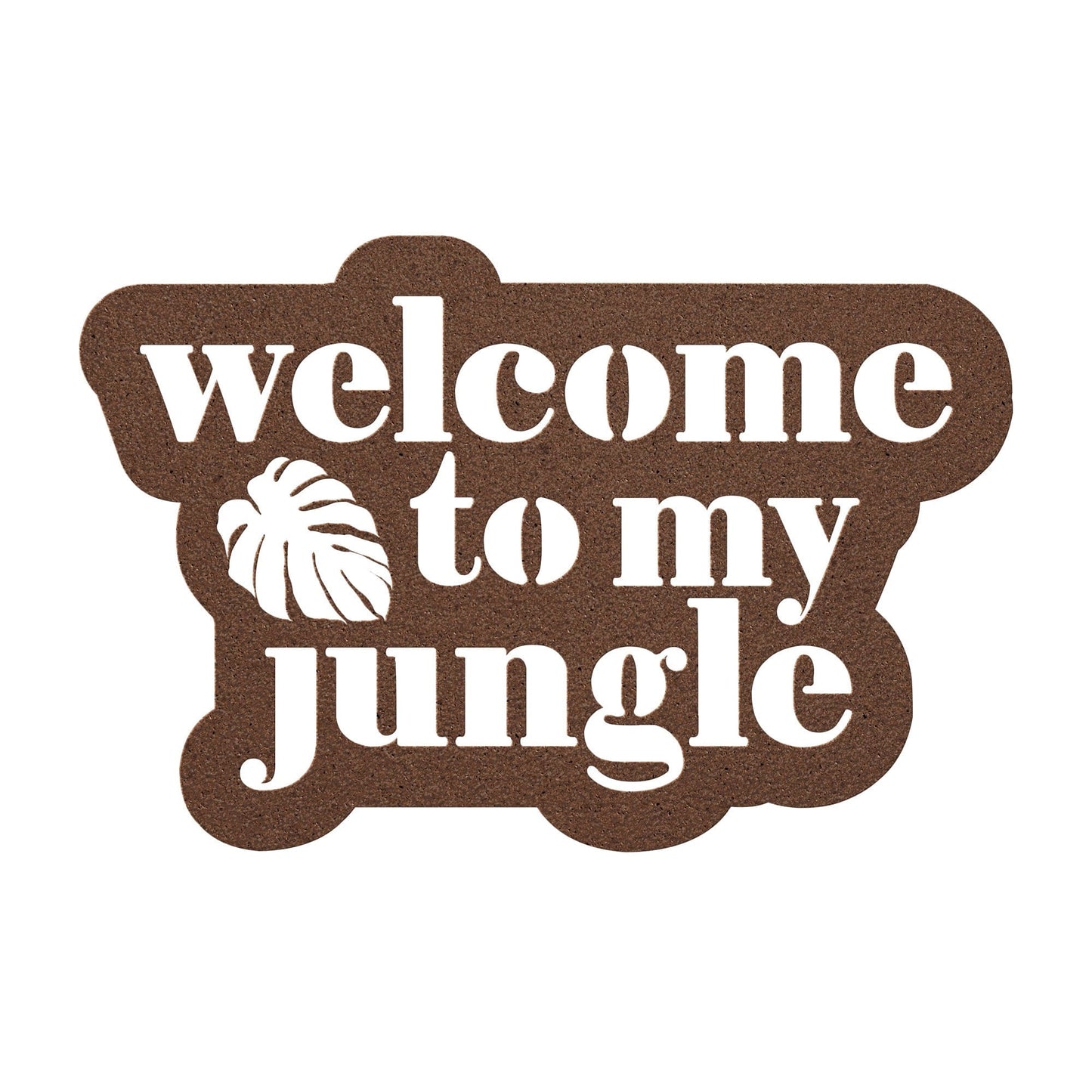 Grow Happy Gifts  Welcome to My Jungle Metal Sign Copper / 12 Inch