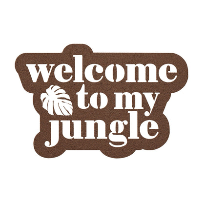 Grow Happy Gifts  Welcome to My Jungle Metal Sign Copper / 12 Inch